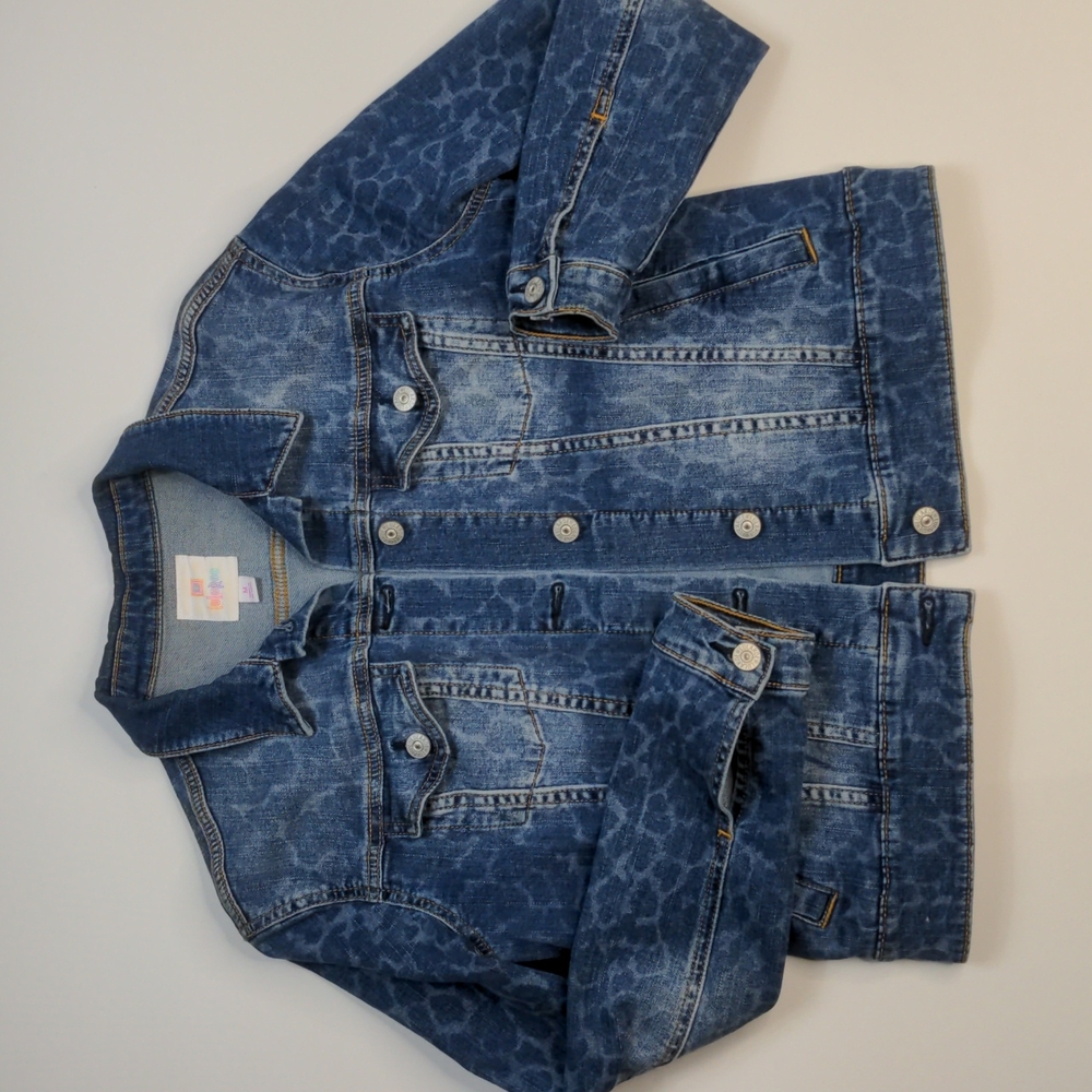 RARE Cheetah Print Harvey Denim Jacket